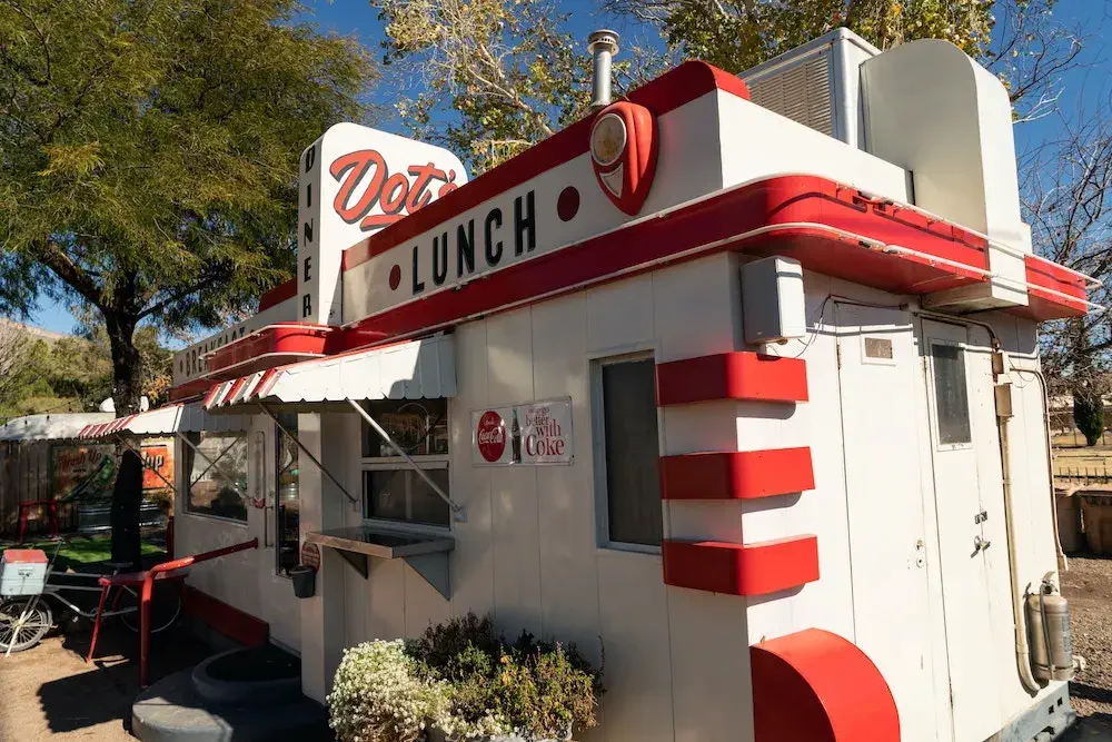 View of Dot's Diner restaurant